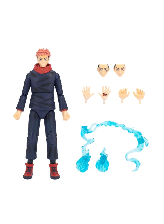 Jazwares Total Anime Jujutsu Kaisen Yuji Itadori Action Figure (16.51 cm, 10 Pieces) - Image 2